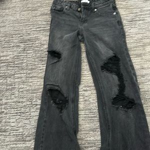 BP low rise black ripped jeans